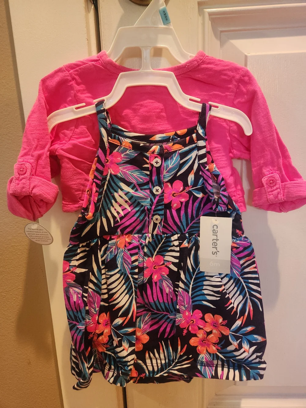 Carter's Infant Navy Tropical Floral Dress
